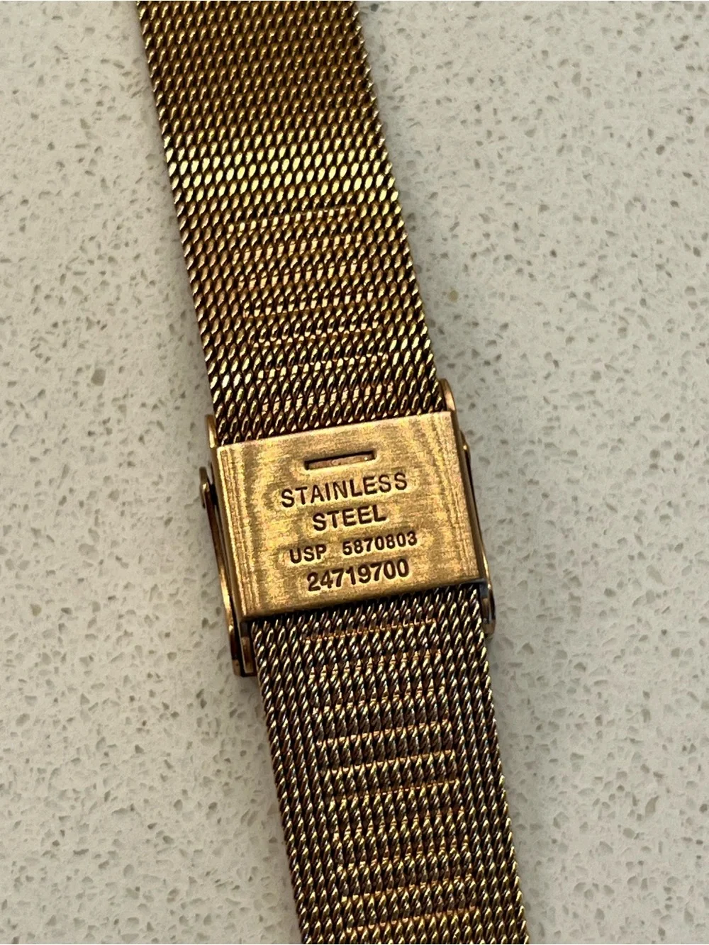 Skagen Gold Mesh Women's Watch with White Dial